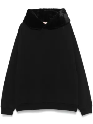 【関税込】新作◆MARNI マルニ◆ロゴ フェイクファー パーカー MARNI - 【ラスト1点】ブラッシュドバイオコットン スウェット