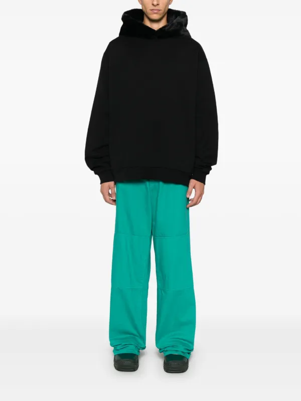 Marni fur-hood Sweatshirt | Black | FARFETCH