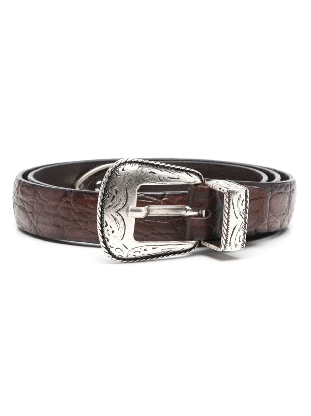 ERALDO textured belt - Marrone