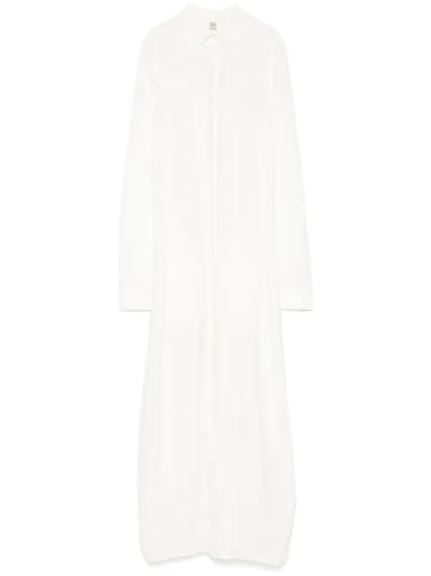 TOTEME vestido camisero largo Parachute
