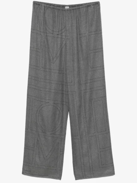 TOTEME monogram flannel trousers