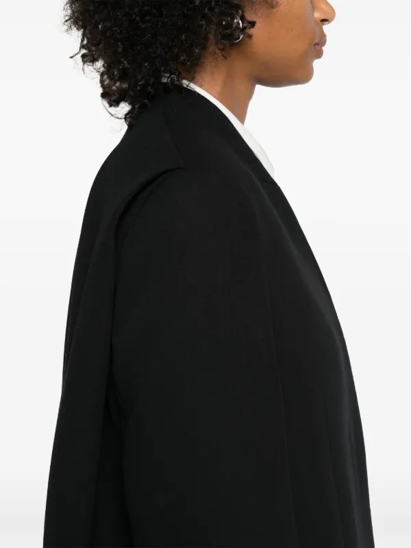 【TOTEME】プリーツ ロングコート ブラック TOTEME プリーツ コート | ブラック | FARFETCH JP