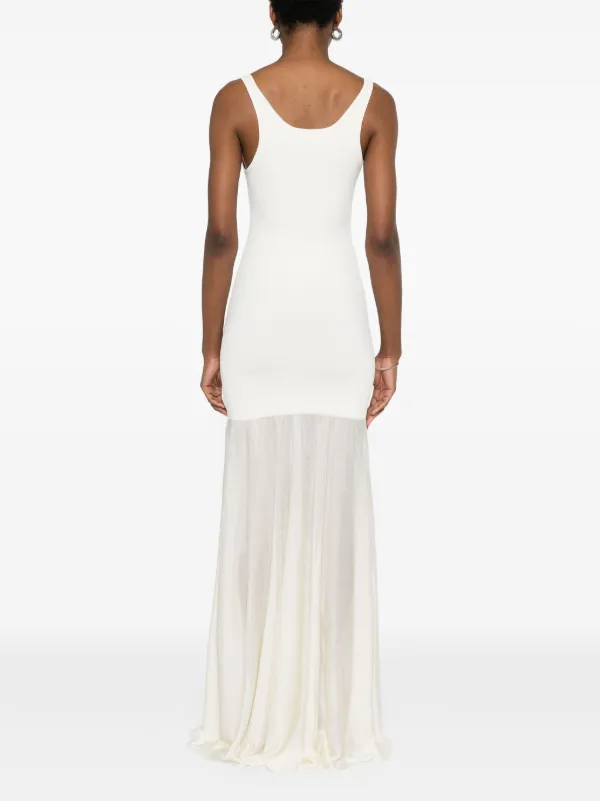 TOTEME Panelled Maxi Dress | White | FARFETCH