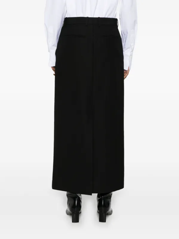 【Toteme】ローライズ maxiスカート TOTEME low-waist Straight Maxi Skirt | Black | FARFETCH GE
