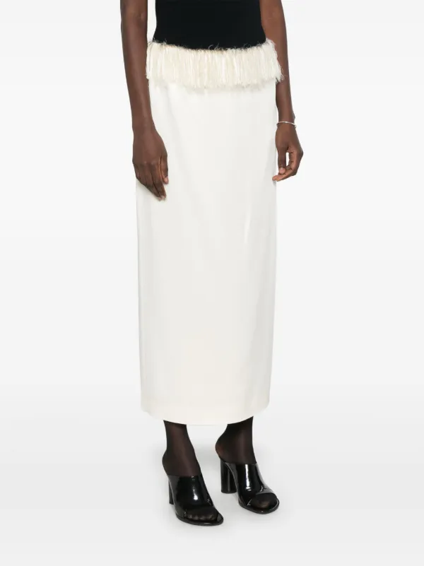 【toteme】ローウエストストレートスカート Low-waist straight skirt black – TOTEME