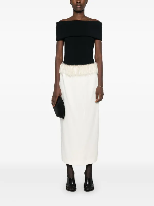 【toteme】ローウエストストレートスカート Low-waist straight skirt black – TOTEME