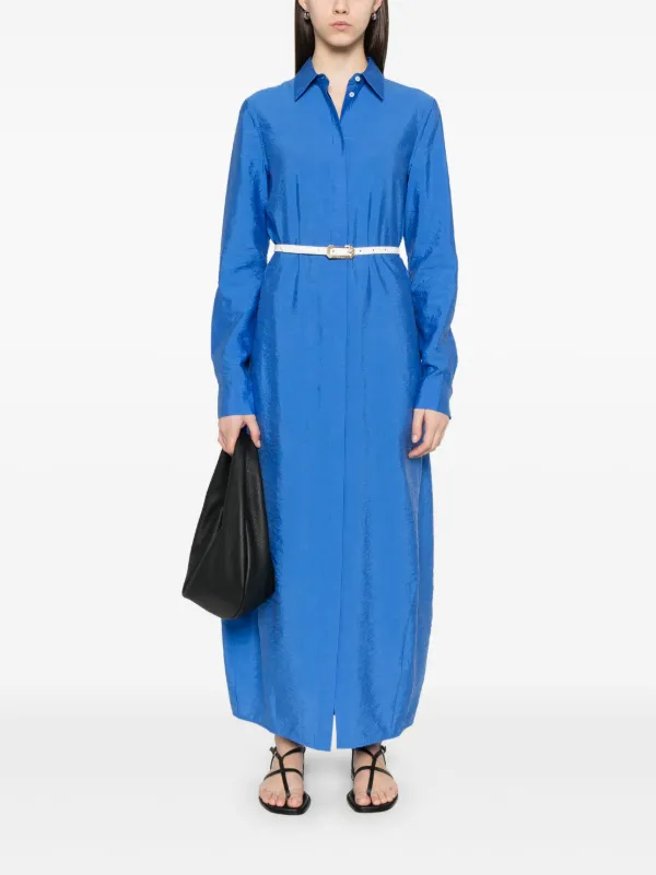 【TOTEME】パラシュート シャツドレス TOTEME Parachute シャツドレス | ブルー | FARFETCH JP