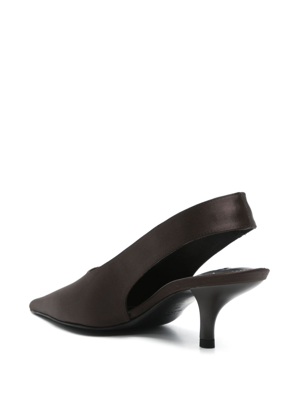 TOTEME 55mm Classic satin pumps Brown