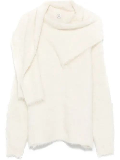 Pull à écharpe drapée - TOTEME - Modalova