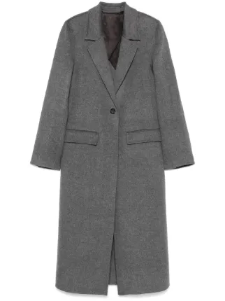 TOTEME Wool Coat | Grey | FARFETCH JO