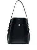 TOTEME naplack-leather belted bucket bag - Blue