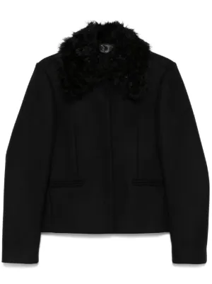 VIP価格☆【TOTEME】ブラック ラムスキン シアリングジャケット TOTEME シアリングジャケット | ブラック | FARFETCH JP