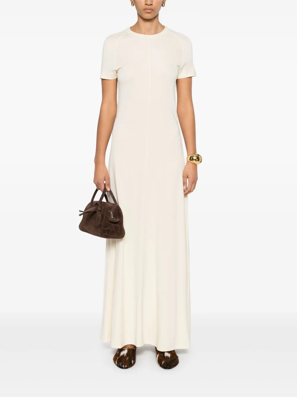 TOTEME Jersey maxi-jurk - Beige