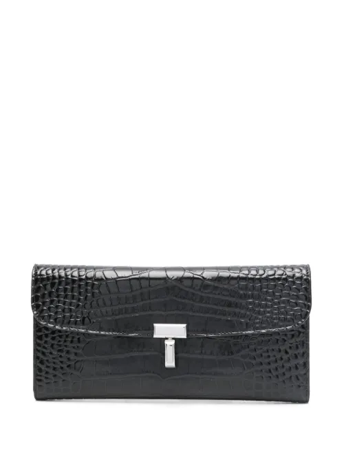 Portefeuille à effet peau de crocodile - TOTEME - Modalova