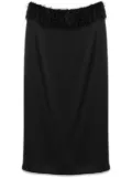 TOTEME fringed maxi skirt - Black