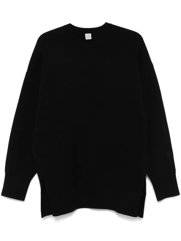 ⭐️人気新作 新品 Toteme トーテム　黒ニット/セーター TOTEME ダブルニット セーター | ブラック | FARFETCH JP
