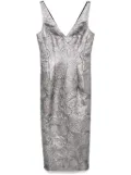 TOTEME brocade midi dress - Silver