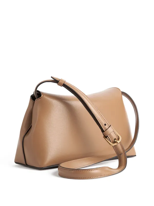 【Toteme】T-Lock ハンドバッグ バークブラウン 送料関税込 TOTEME T-lock Clutch Bag | Brown | FARFETCH