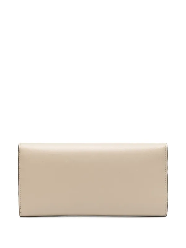 toteme 国内発送 Tロックウォレット TOTEME Tロック 財布 | ニュートラル | FARFETCH JP