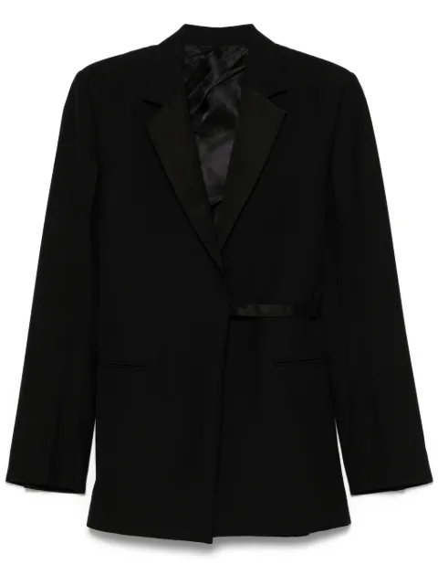 TOTEME satin-lapels wrap blazer