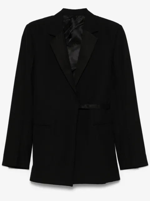 TOTEME satin-lapels wrap blazer