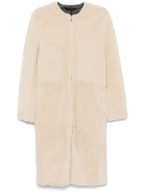 Manteau en peau lainée - TOTEME - Modalova