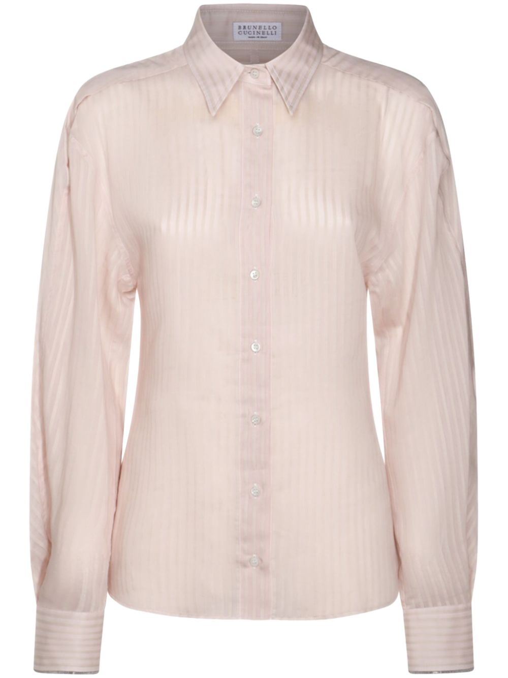 Brunello Cucinelli striped shirt - Pink