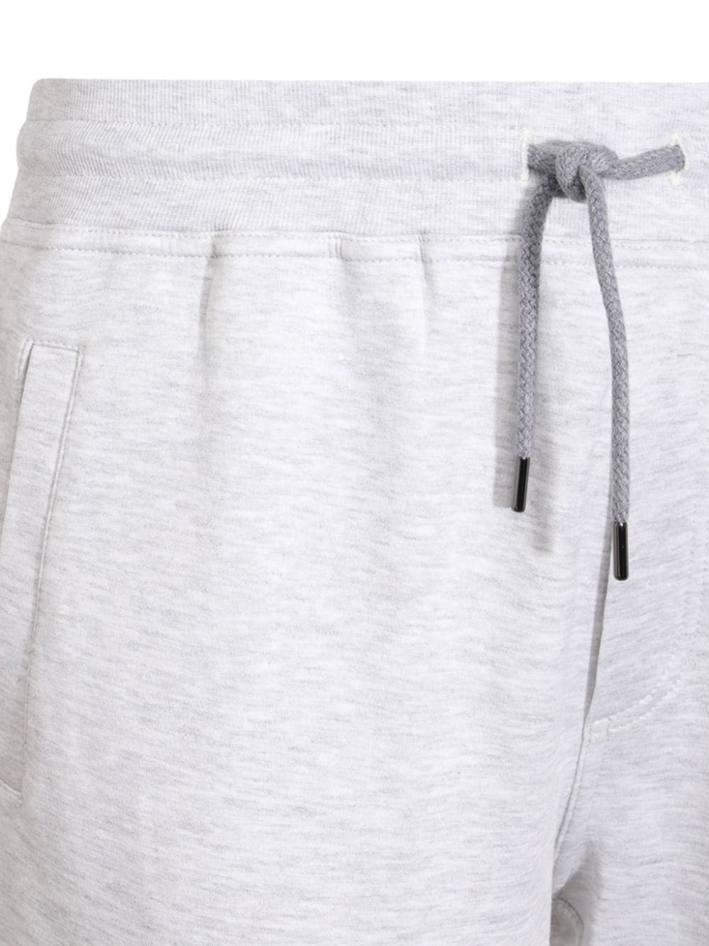 Shop Brunello Cucinelli Drawstring Track Pants In Grey