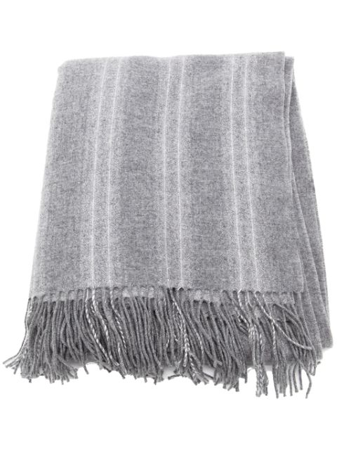 Brunello Cucinelli fringe edge scarf Women