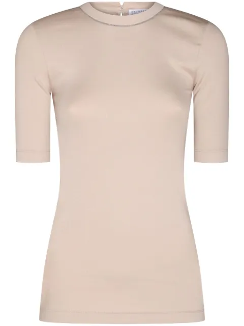 Brunello Cucinelli Monili-embellished T-shirt
