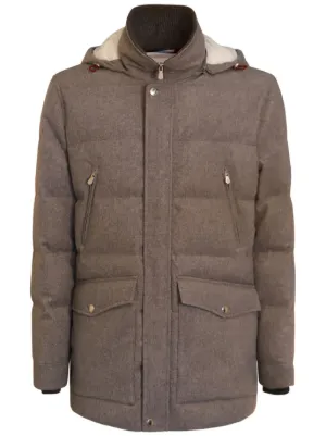 Brunello Cucinelli みえ 最高級ヌバック/ダウンブルゾン M