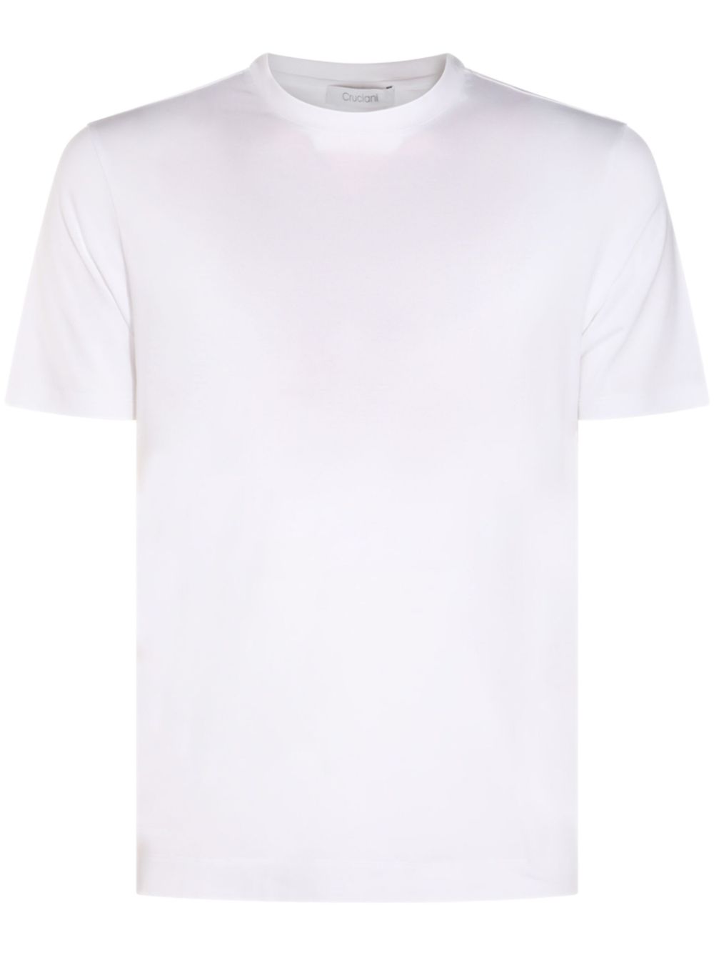 Shop Cruciani Crew Neck T-shirt In White