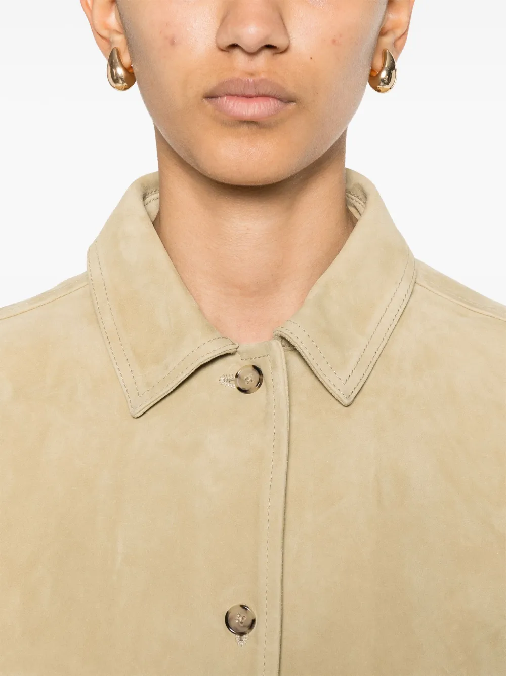 TOTEME Suède blouse Beige