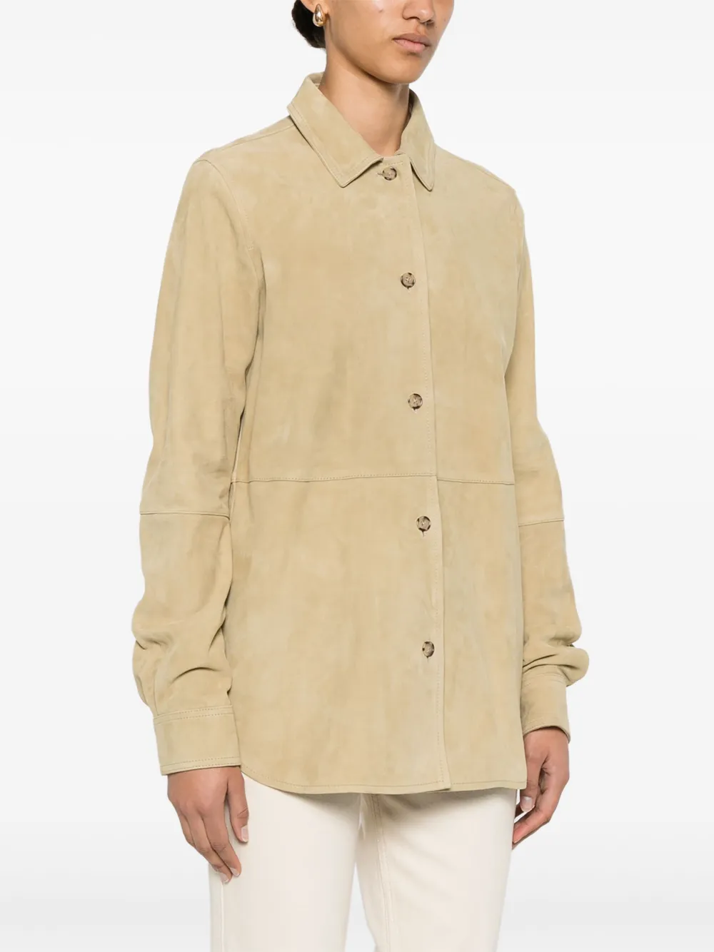 TOTEME Suède blouse Beige