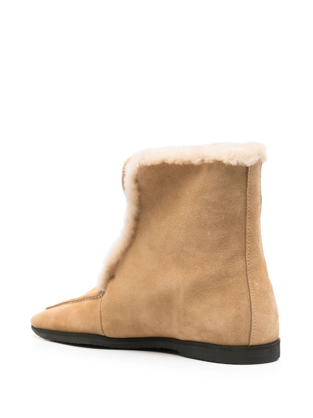 TOTEME shearling-edge boots Brown