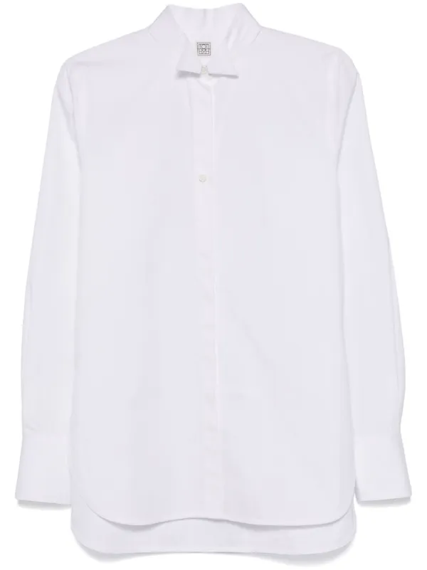 Slouch waist shirt black – TOTEME