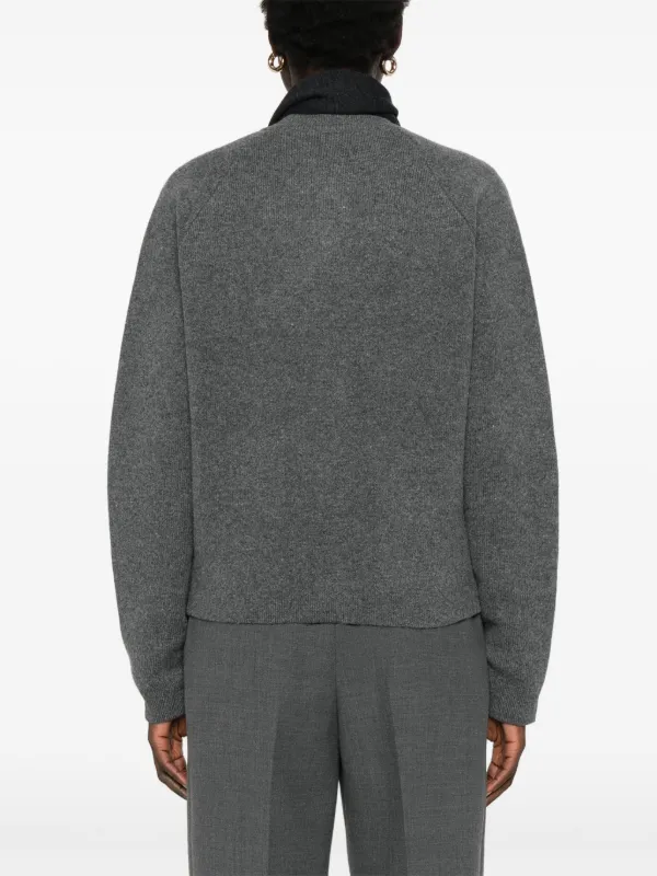 TOTEME hammered-buttons Cardigan | Grey | FARFETCH