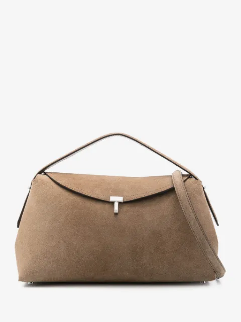 TOTEME T-lock suede top handle bag