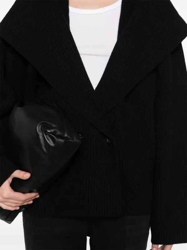 TOTEME shawl-lapels Cardigan Black FARFETCH IN