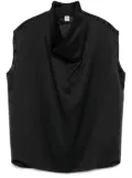 TOTEME sleeveless funnel-neck blouse - Black