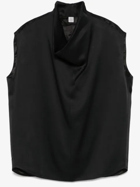 TOTEME blusa sin mangas con cuello alto