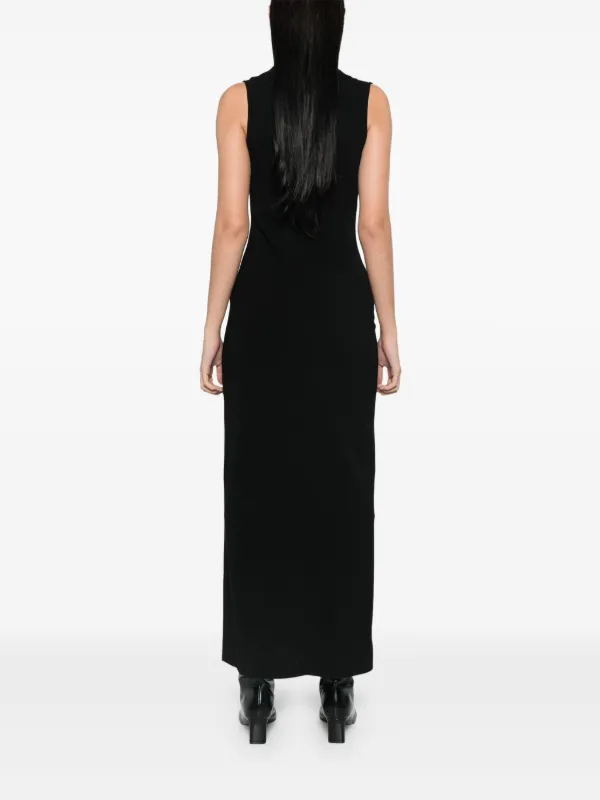 TOTEME cowl-neck Maxi Dress | Black | FARFETCH