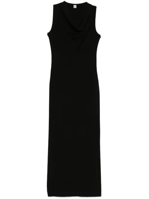 Robe longue à col bénitier - TOTEME - Modalova