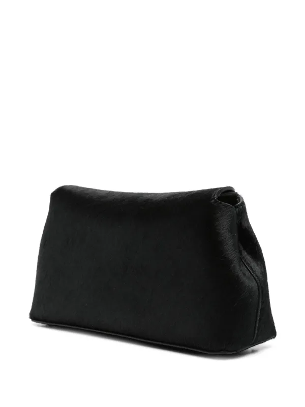 【TOTEME】T-Lock ツイストロック クラッチバッグ TOTEME T-Lock クラッチバッグ | ブラック | FARFETCH JP