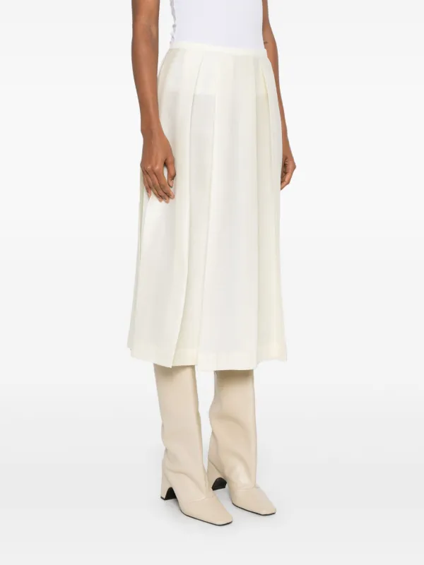 TOTEME Twinflower Midi Skirt | White | FARFETCH
