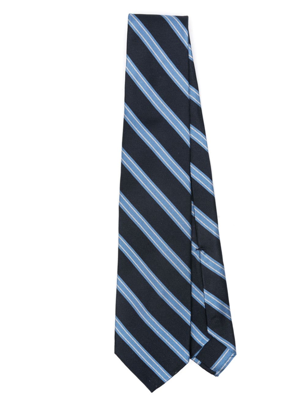 Barba striped tie - Blue