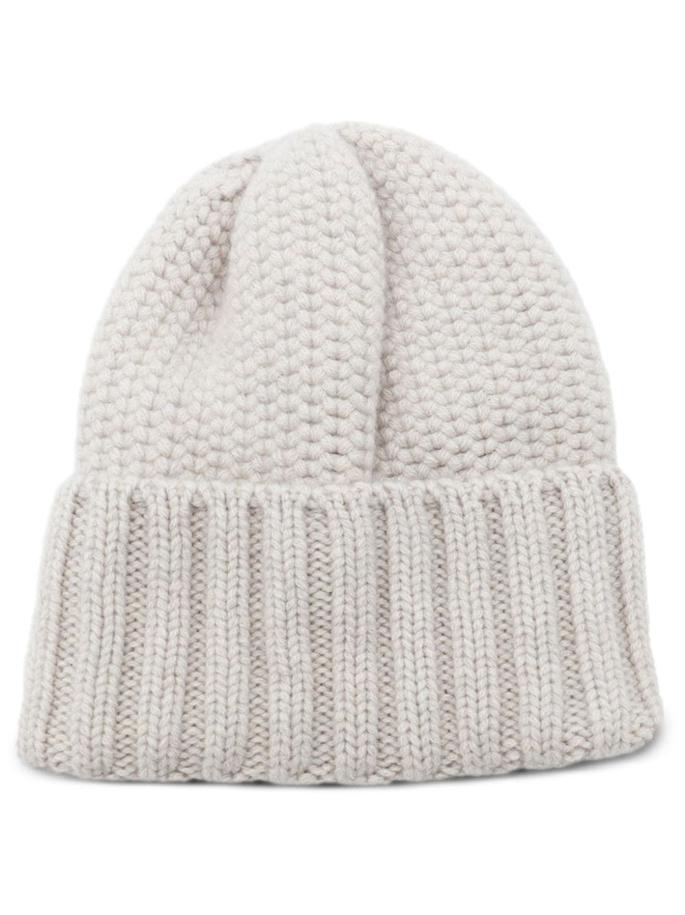 Cruciani ribbed beanie - Toni neutri