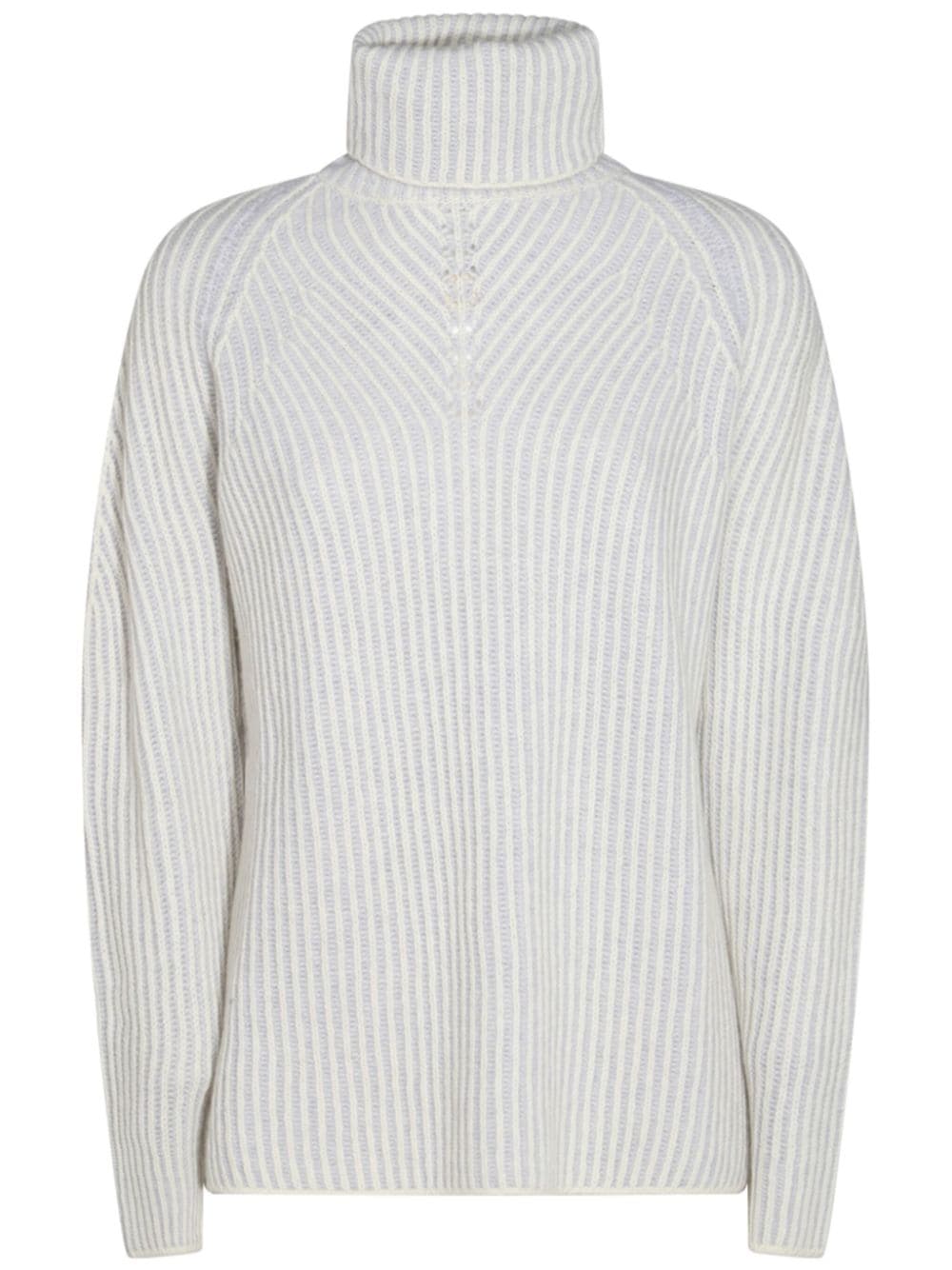 Shop Cruciani Ribbed-knit Sweater In Weiss