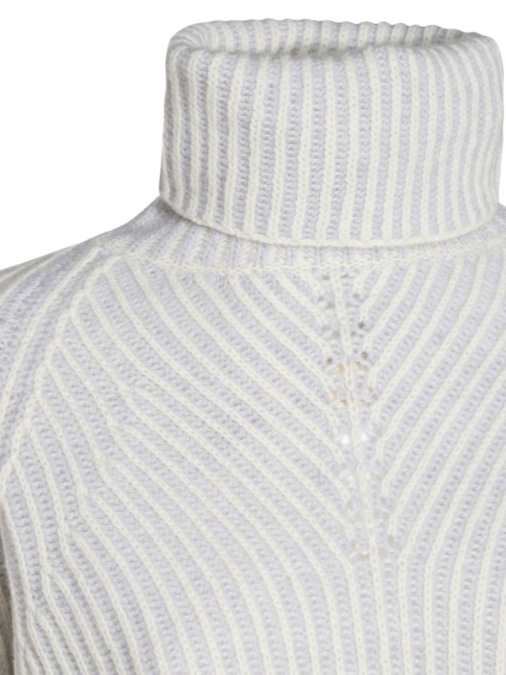 Shop Cruciani Ribbed-knit Sweater In Weiss