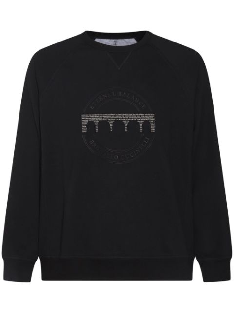 Brunello Cucinelli logo-print sweatshirt Men